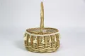 Basket Gem  Hand Willow Arranging Flowers Basket Wedding Outdoors Flower Basket with Laces Decoration-1 6