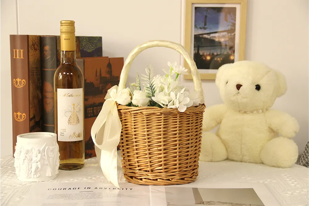 Willow Flower Basket - - BasketGem 2