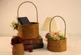 Custom Straw Storage Baskets by BasketGem-1 5