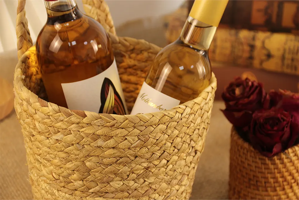 Custom Straw Storage Baskets by BasketGem-2 4