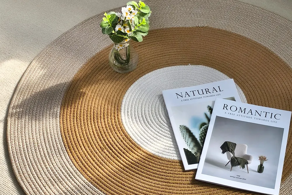 Cotton Woven Rug - - BasketGem 5
