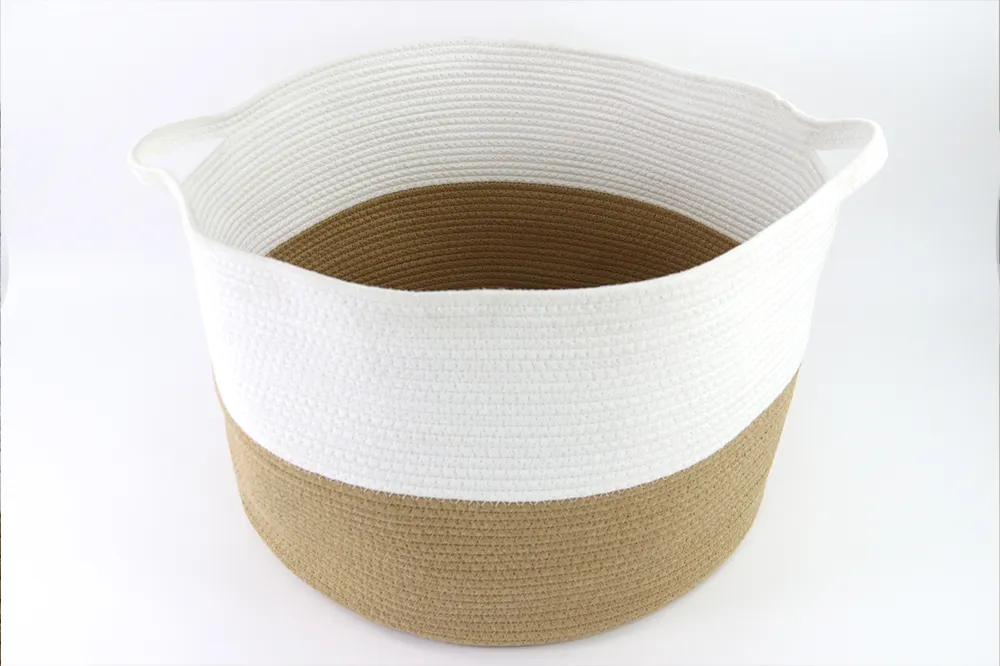Custom Cotton Rope Laundry Basket by BasketGem 5