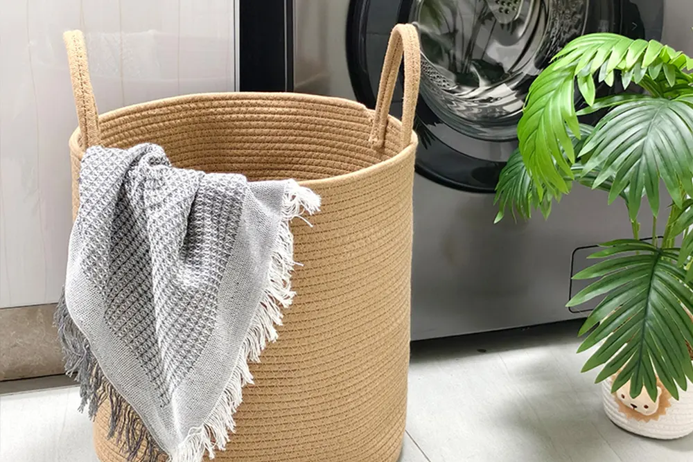 Wholesale Cotton Rope Laundry Basket - - BasketGem 2
