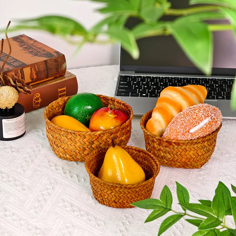 Straw Fruit Basket - - BasketGem 2
