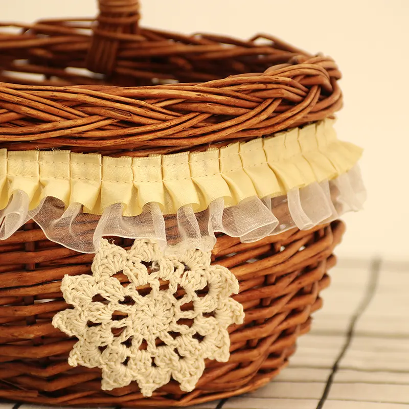 Custom Willow Flower Basket by BasketGem 4