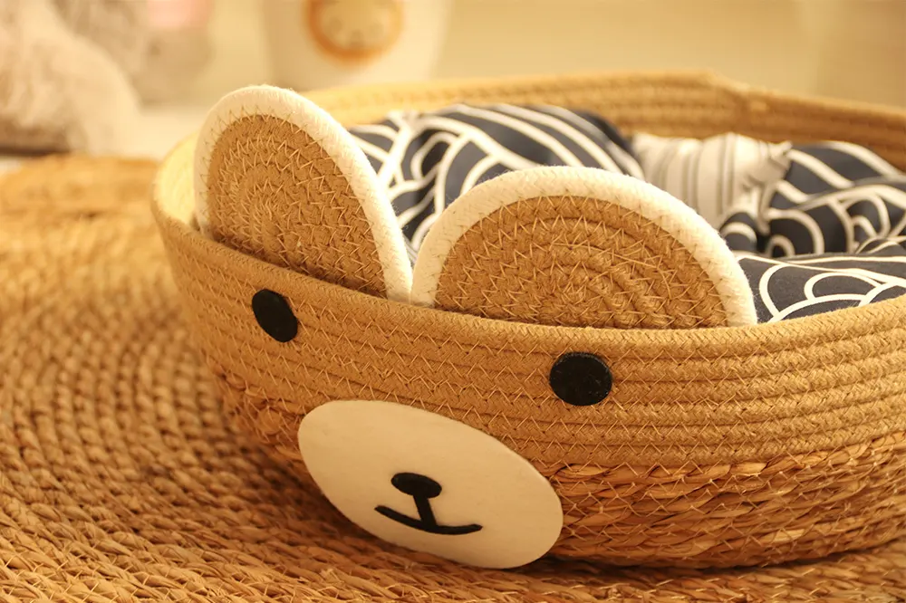 Wholesale Cotton Cat Bed - - BasketGem-1 4