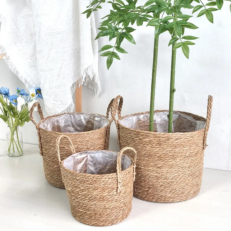 Straw Plant Pot Manufacturer - - BasketGem 2