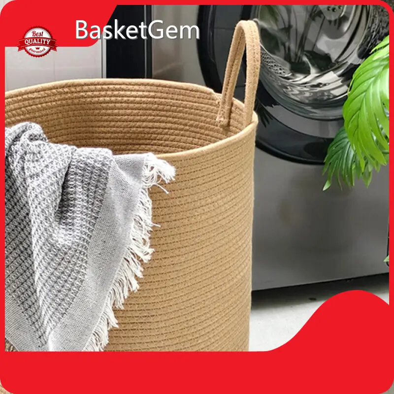 Wholesale Cotton Rope Laundry Basket - - BasketGem 1