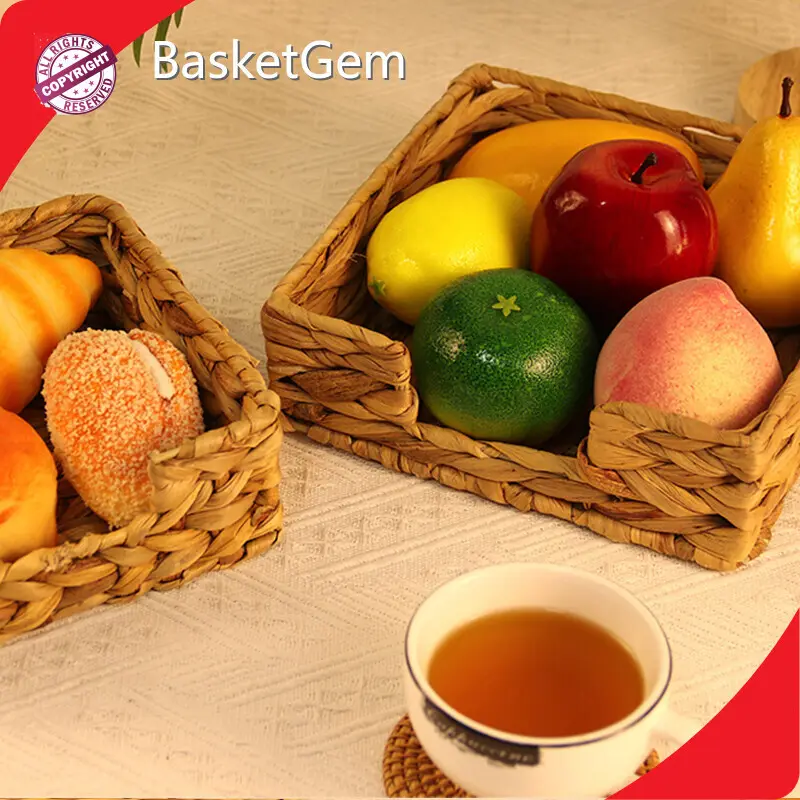Custom Straw Fruit Basket - - BasketGem 1