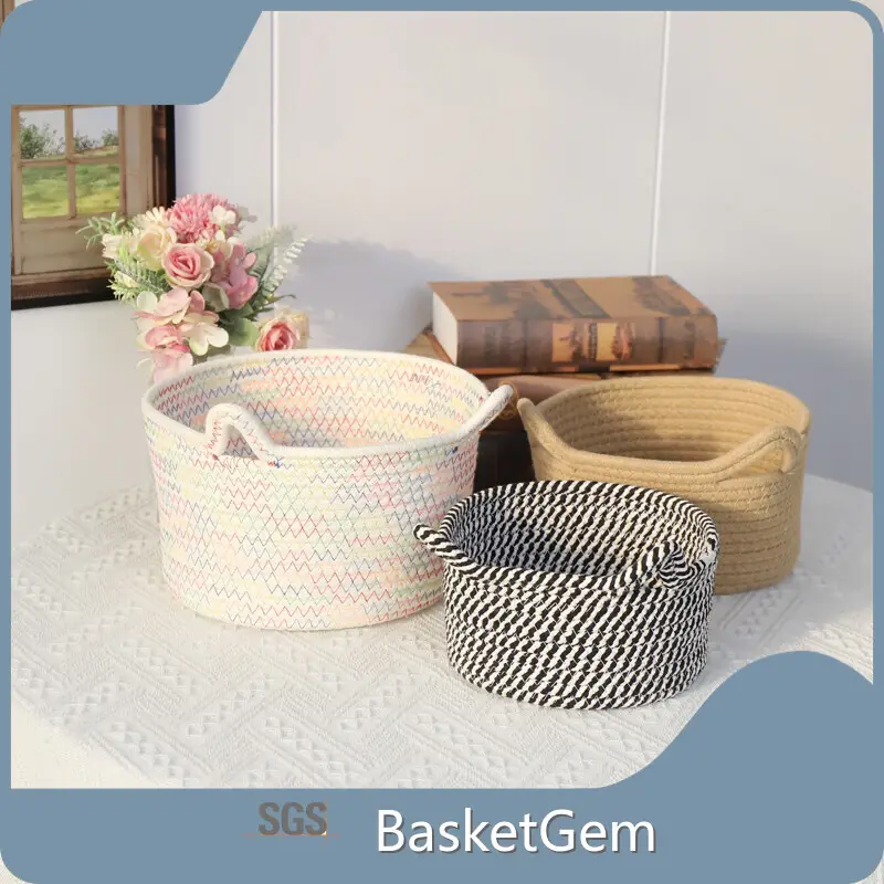 Custom Woven Storage Basket - - BasketGem 1