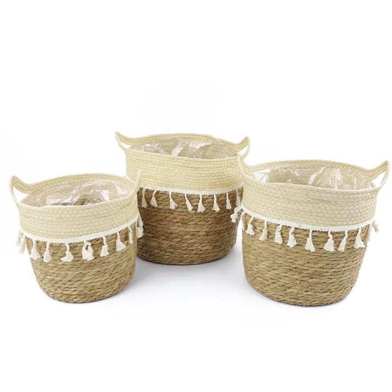 Custom Straw Plant Pot by BasketGem-1 5