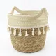 Custom Straw Plant Pot by BasketGem-1 6