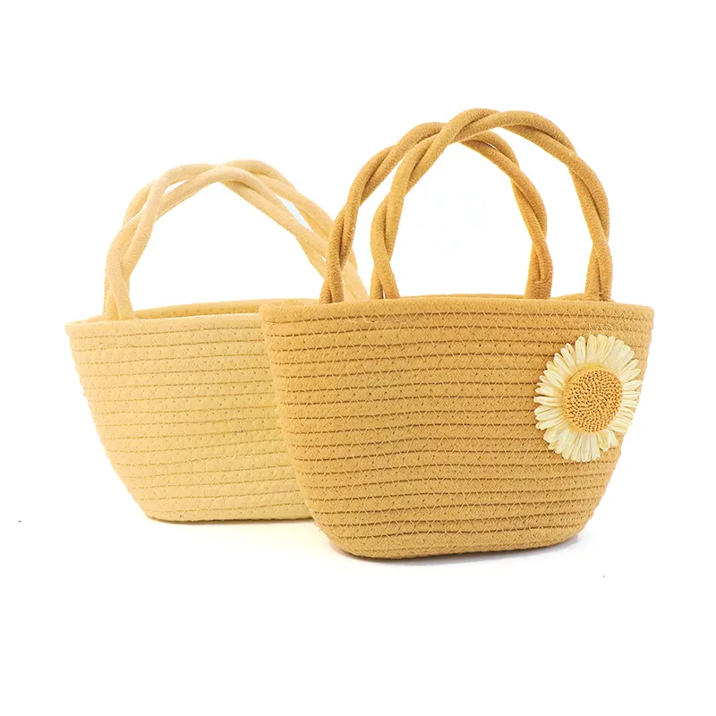 Crochet Cotton Tote Bag by BasketGem-1 9