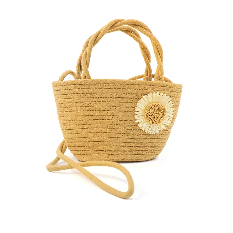 Crochet Cotton Tote Bag by BasketGem-1 7
