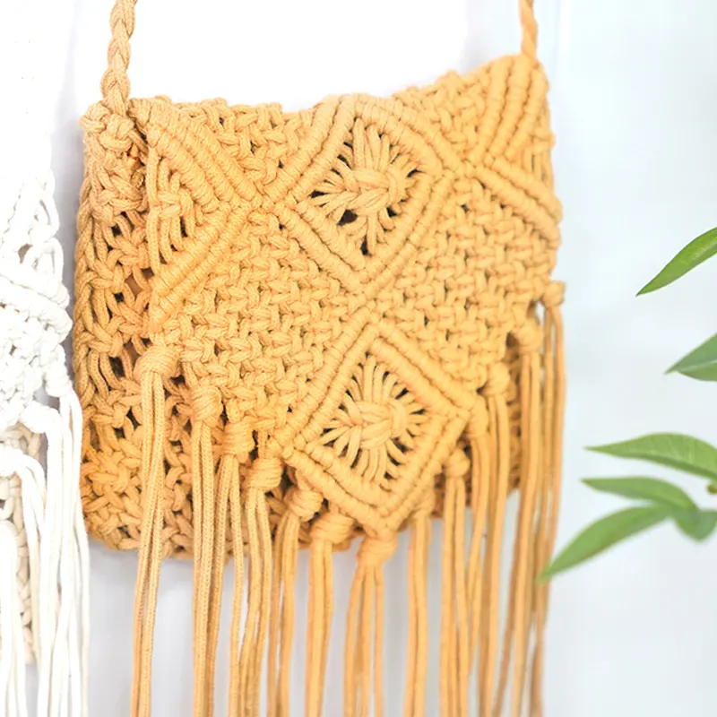 Custom Cotton Crochet Bag by BasketGem 4