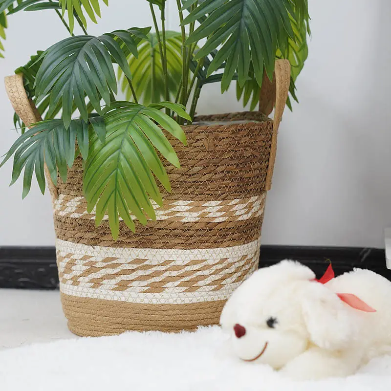 Wholesale Straw Plant Pot by BasketGem 4