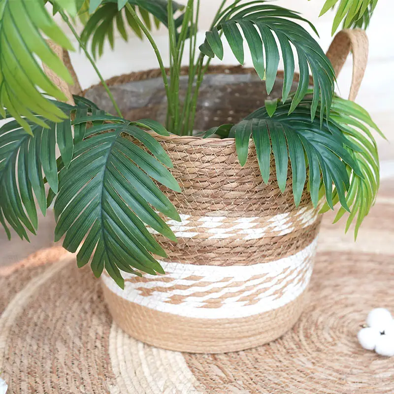 Wholesale Straw Plant Pot by BasketGem 2