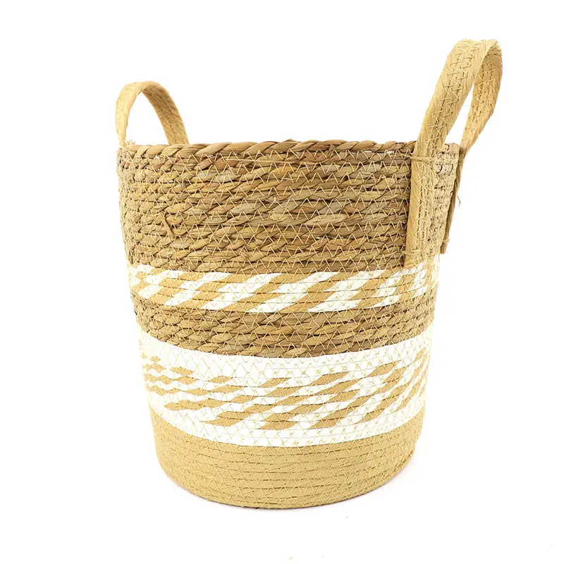 Wholesale Straw Plant Pot by BasketGem 6