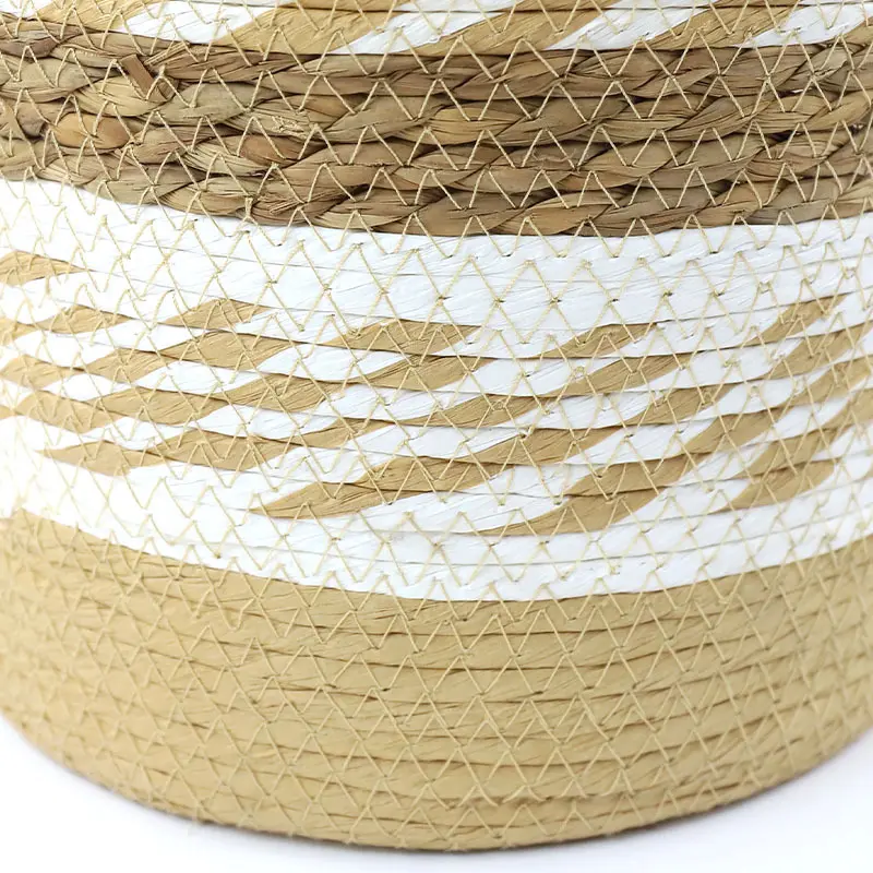 Wholesale Straw Plant Pot by BasketGem 8