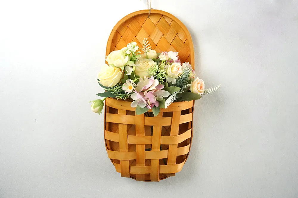 Wooden Wall Hanging Baskets by BasketGem 3