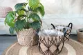 Straw Plant Pot - - BasketGem 5