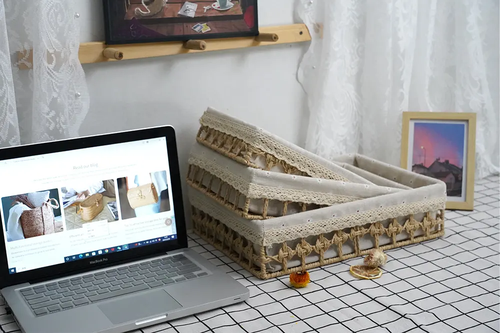 Wholesale Straw Storage Baskets by BasketGem-1 3