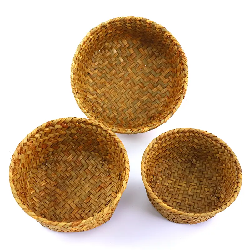 Straw Fruit Basket by BasketGem 5