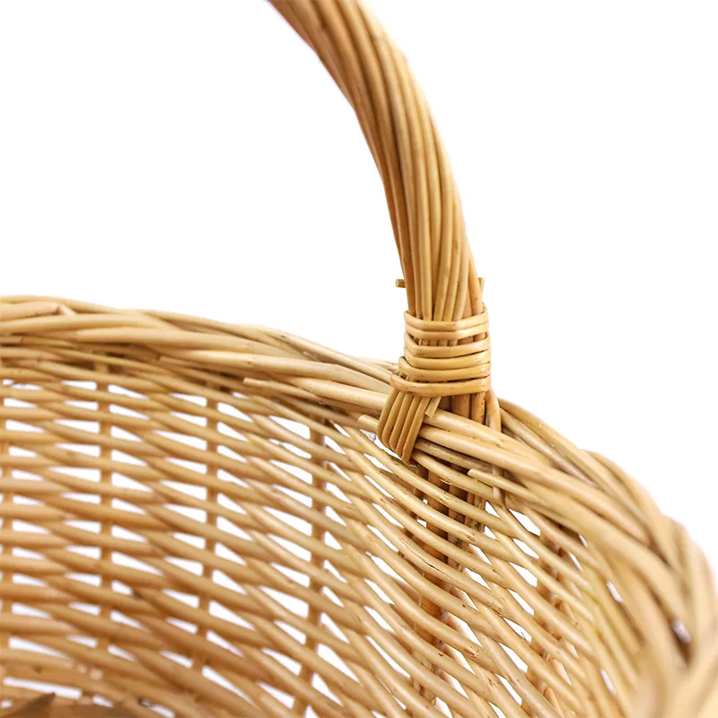 Willow Flower Basket   Willow Handle   Round Shape Design   Basket Gem-1 8