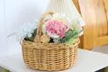 Willow Flower Basket   Willow Handle   Round Shape Design   Basket Gem-1 3