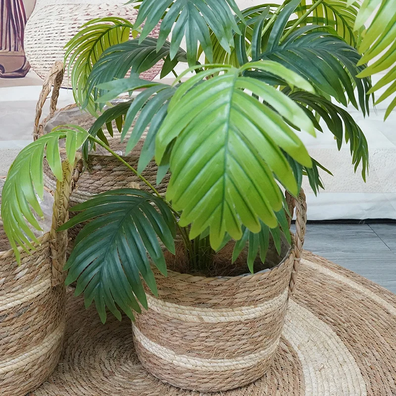 Vaso di paglia Decorazione d&39;interni Giardino sul balcone Vasi di fiori ecologici consigliati 1