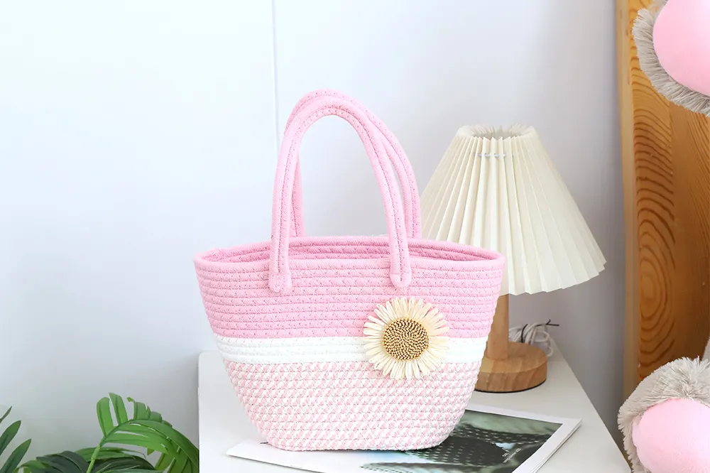 Wholesale Cotton Crochet Bag by BasketGem-4 3