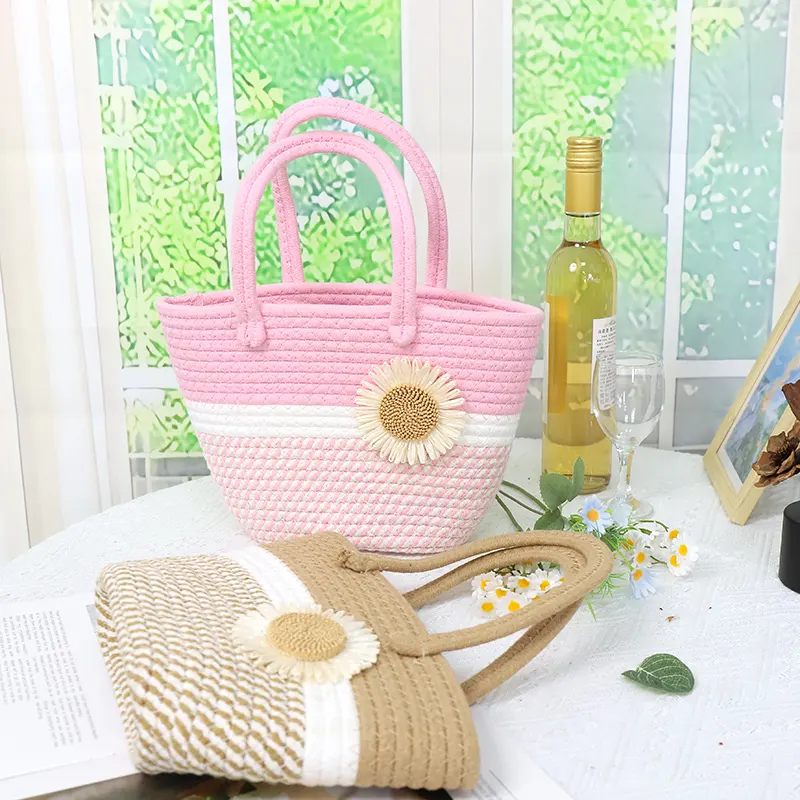Wholesale Cotton Crochet Bag by BasketGem-4 2