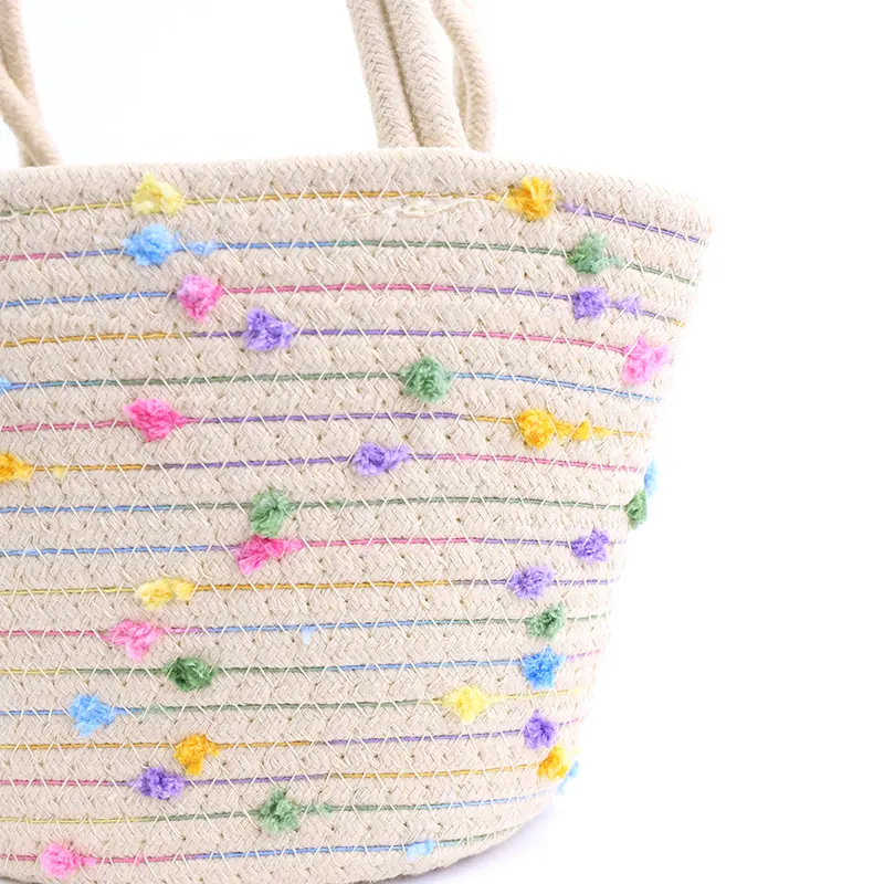 Wholesale Cotton Crochet Bag Cotton Weaving Wholesale - BasketGem 8