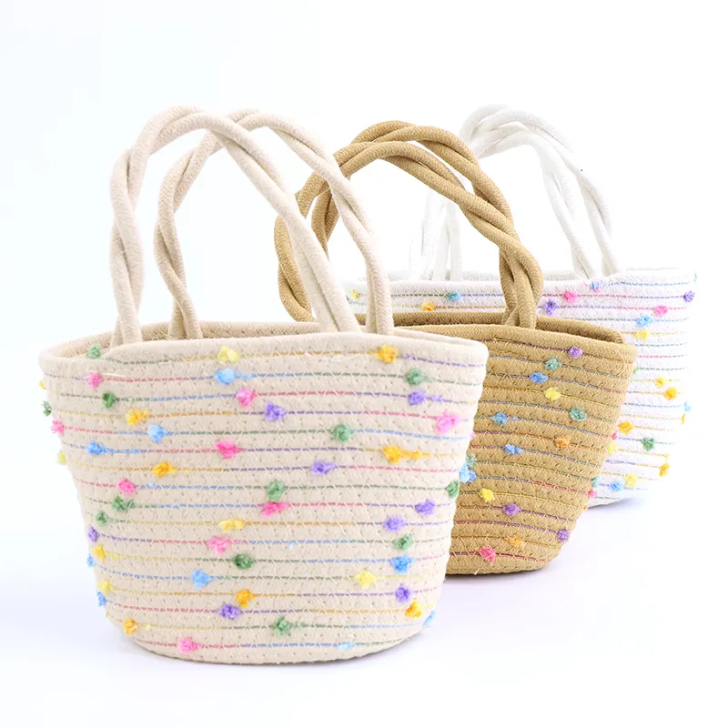 Wholesale Cotton Crochet Bag Cotton Weaving Wholesale - BasketGem 7