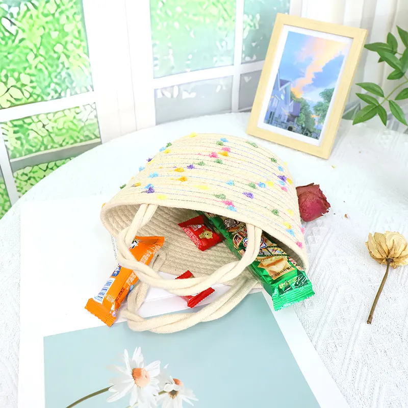 Wholesale Cotton Crochet Bag Cotton Weaving Wholesale - BasketGem 2