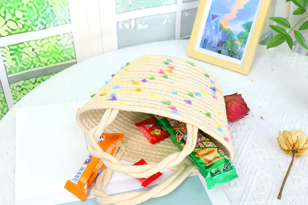 Wholesale Cotton Crochet Bag Cotton Weaving Wholesale - BasketGem 3