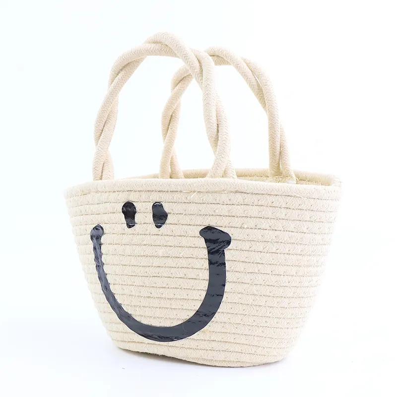 Crochet Cotton Tote Bag by BasketGem-4 7