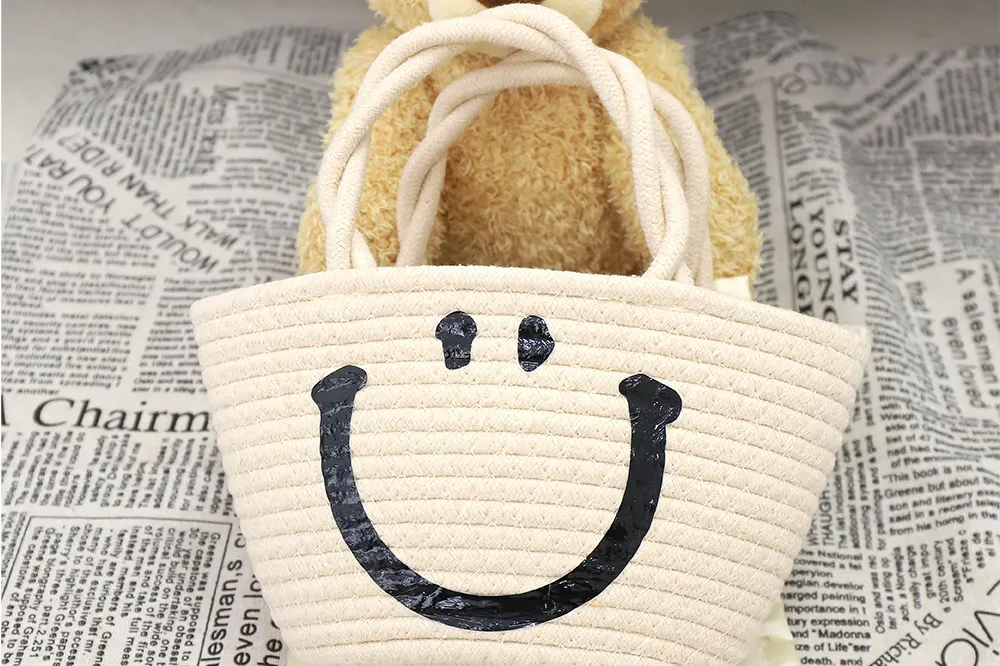 Crochet Cotton Tote Bag by BasketGem-4 4