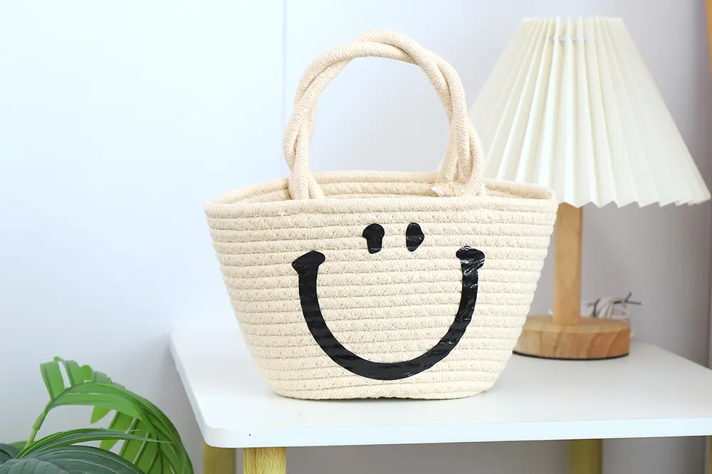 Crochet Cotton Tote Bag by BasketGem-4 5