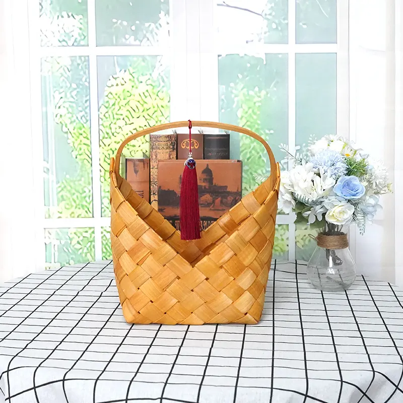 Wooden Wall Hanging Baskets Wooden Woven Wholesale - BasketGem 2