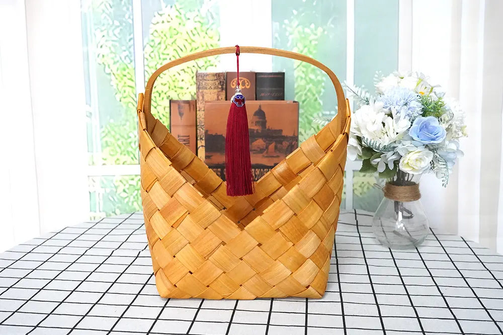 Wooden Wall Hanging Baskets Wooden Woven Wholesale - BasketGem 3