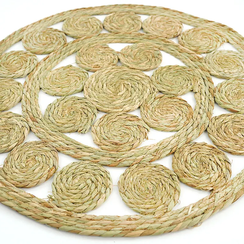 Round Straw Rug by BasketGem 6