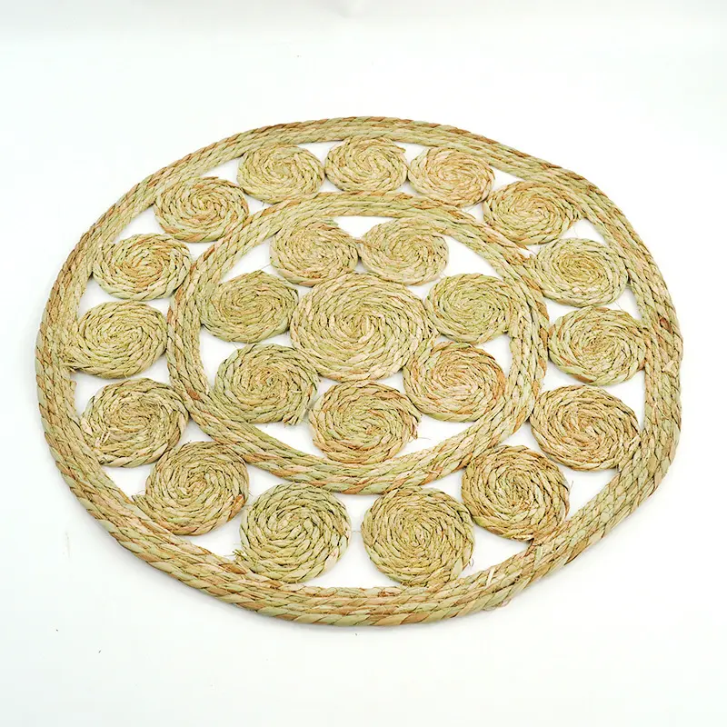 Round Straw Rug by BasketGem 5