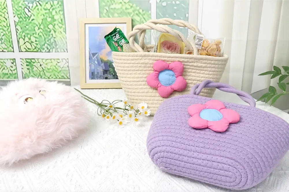 Cotton Crochet Bag Supplier by BasketGem-3 3