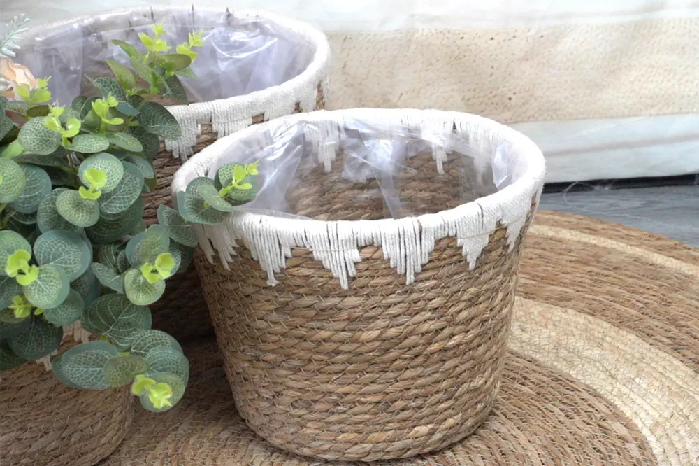 Straw Plant Pot Straw Weaving Wholesale - BasketGem 4