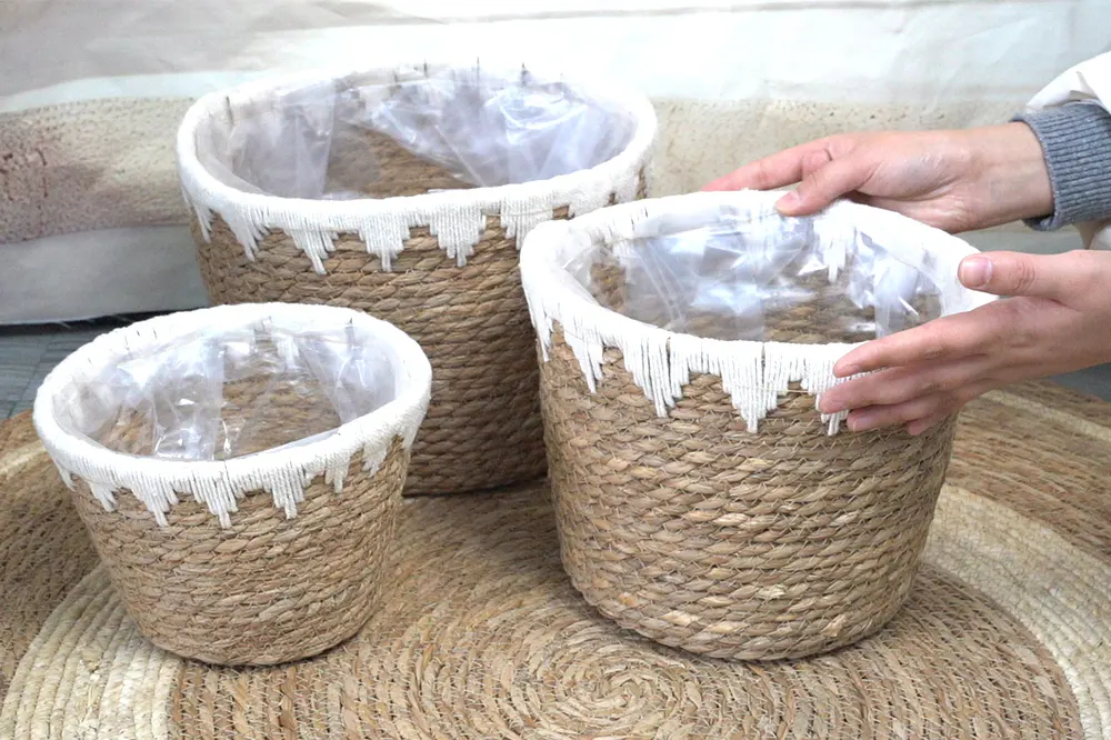 Straw Plant Pot Straw Weaving Wholesale - BasketGem 5