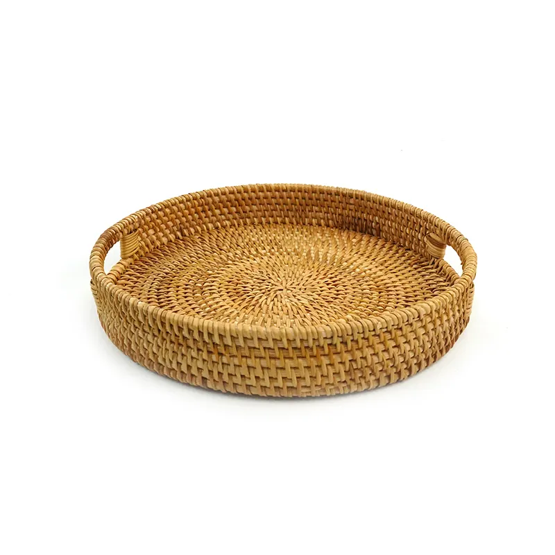 Rattan Tray with Handles by BasketGem 8