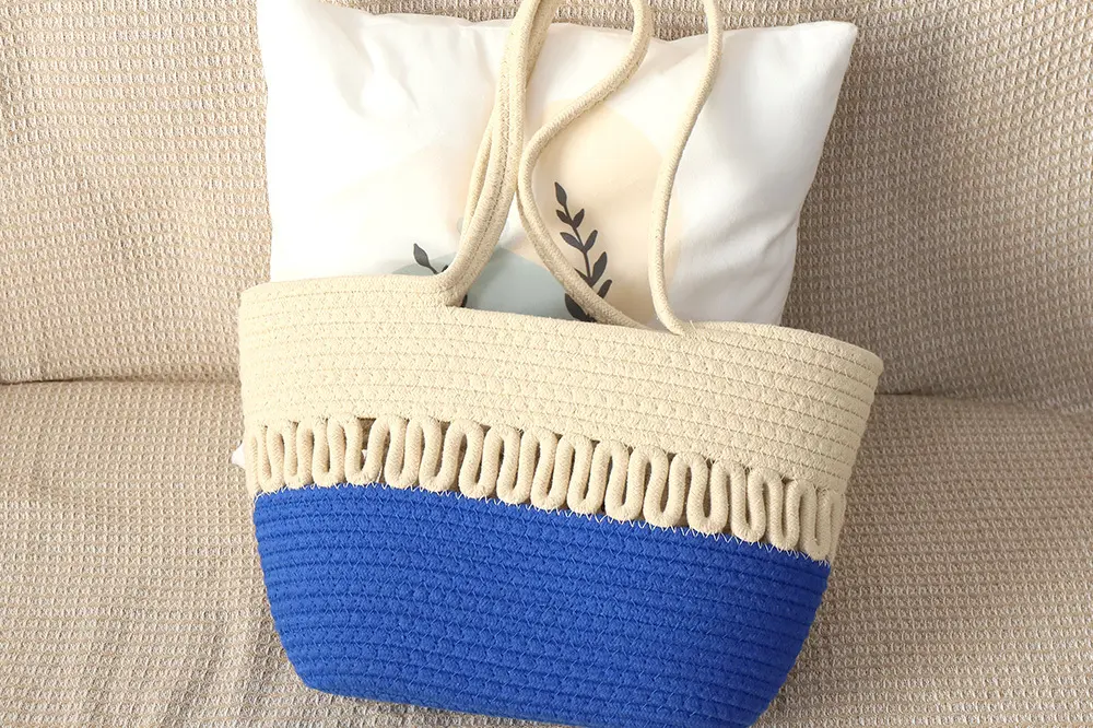 Cotton Crochet Bag Manufacturer Cotton Rope Bag Wholesale - BasketGem 6