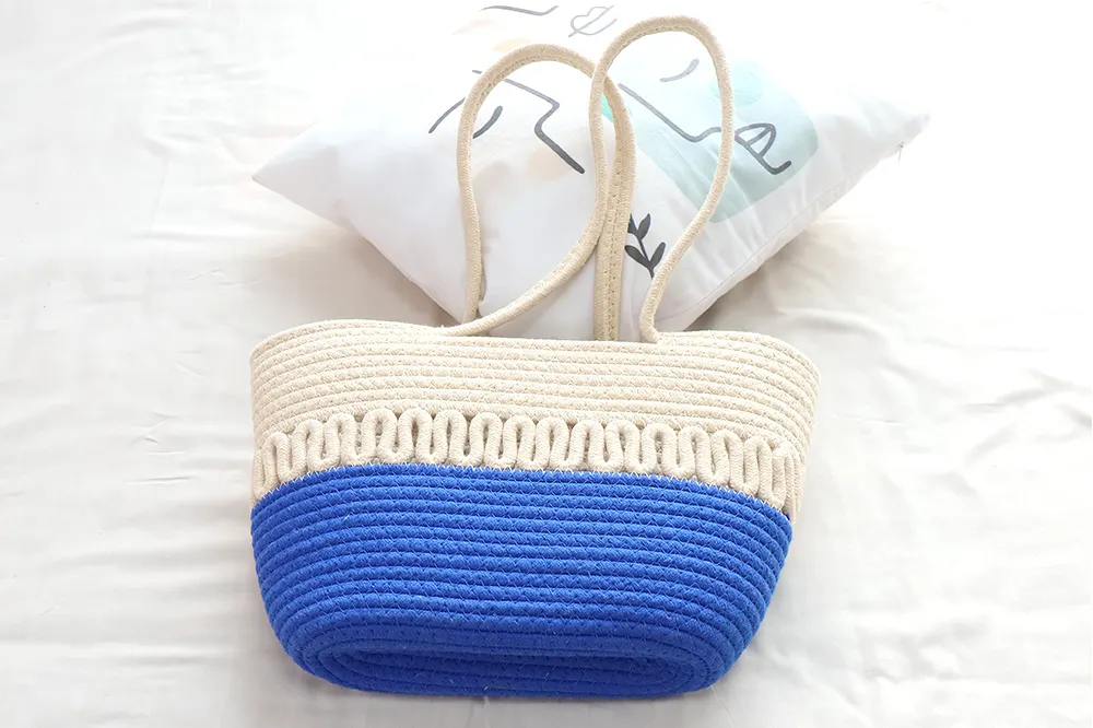 Cotton Crochet Bag Manufacturer Cotton Rope Bag Wholesale - BasketGem 5
