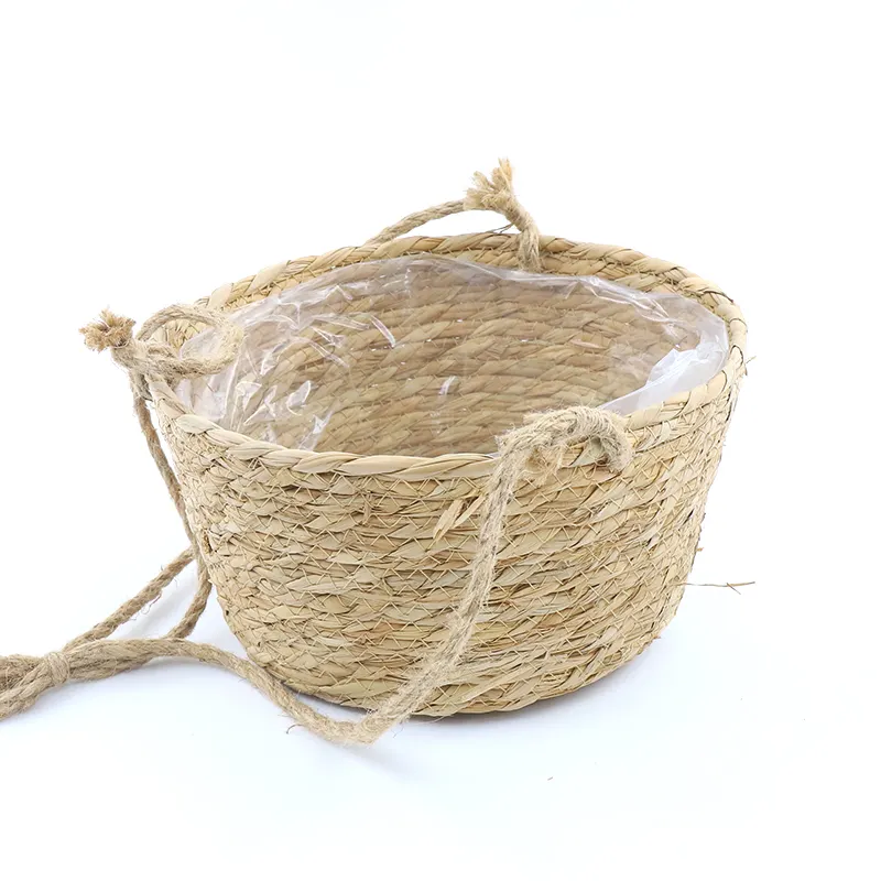 Straw Basket Plant Pot Straw Plant Pot Wholesale - BasketGem 7